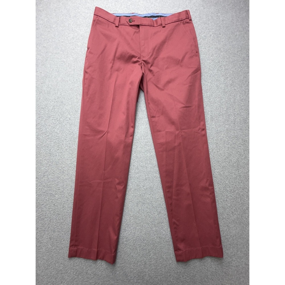 Brooks Brothers Pants Mens 34x30 Red Advantage Chino Straight Stretch Casual